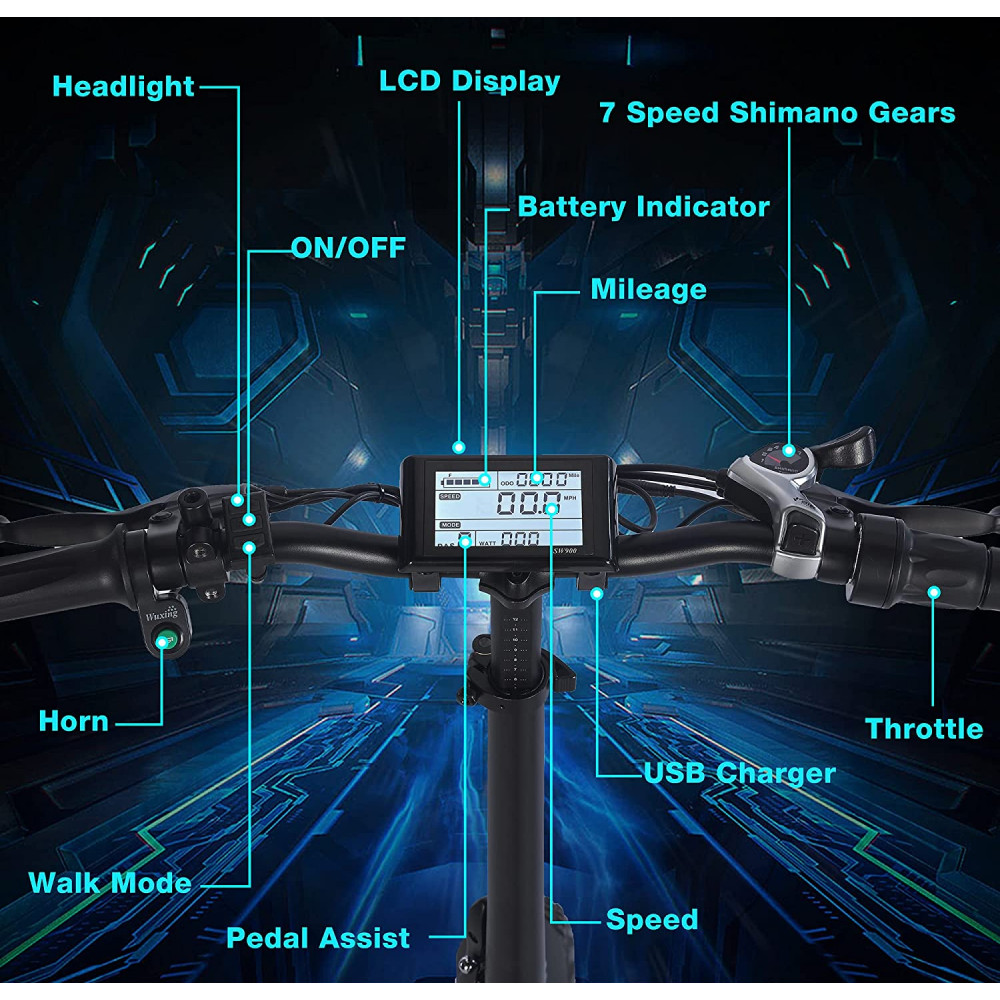 SW900 Display For S126 S128 500W Fat Tire Folding Bike