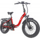 Narrak 48V 750W 13AH 20"x4.0 Fat Tire Step-Thru Folding Electric Bicycle (Color: RED)
