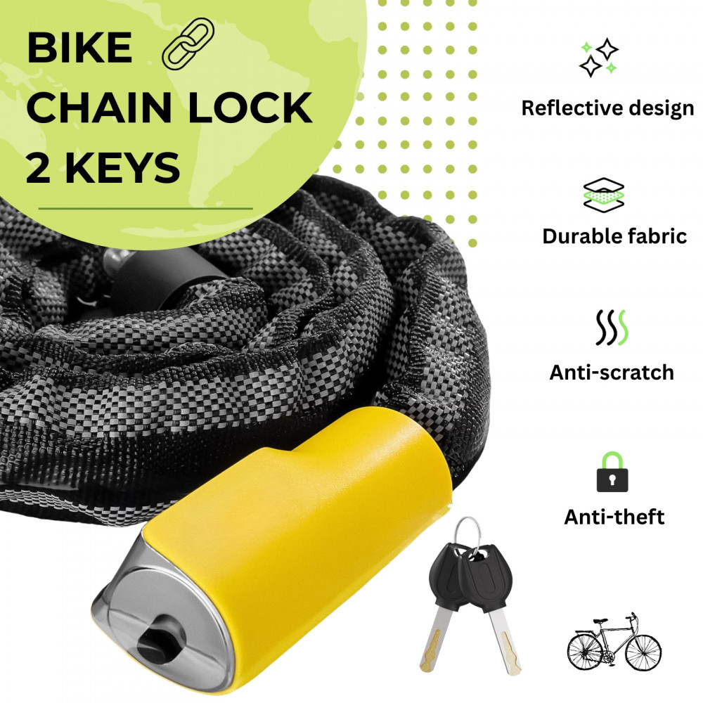 Bike Chain Lock with 2 Keys Bike Chain Lock with 2 Keys