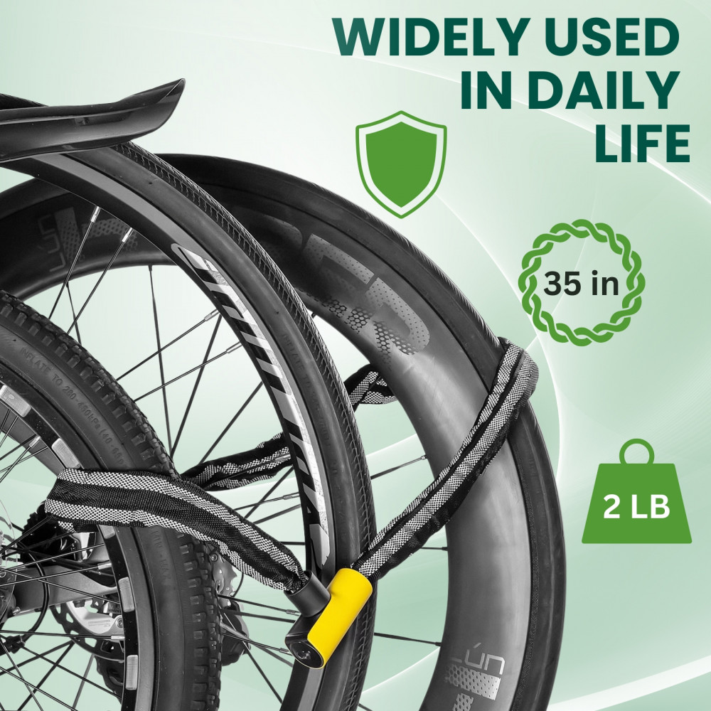 Bike Chain Lock with 2 Keys Bike Chain Lock with 2 Keys
