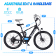 Narrak 48V 750W 13AH 26" Step-Over Mountain Electric Bicycle (Color: Black)