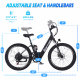Narrak 48V 750W 13AH 26" Step-Thru Mountain Electric Bicycle (Color: Black) (No Fender & Rack)