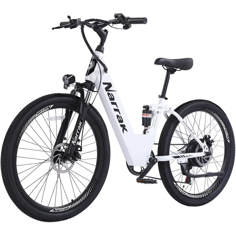 Narrak 48V 750W 13AH 26" Step-Thru Mountain Electric Bicycle (Color: White) Narrak 48V 750W 13AH 26" Step-Thru Mountain Electric Bicycle (Color: White)
