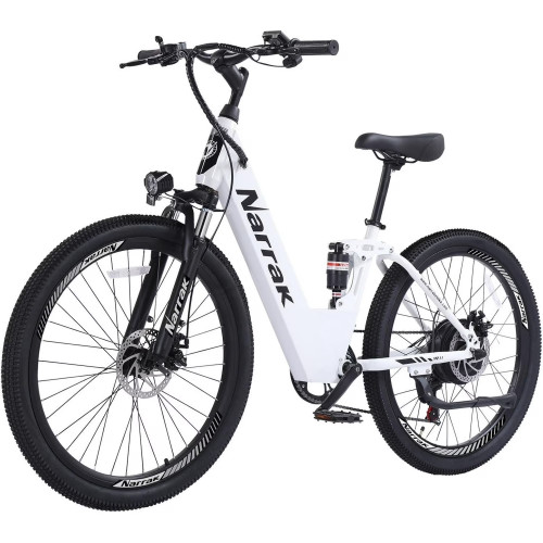 Narrak 48V 750W 13AH 26" Step-Thru Mountain Electric Bicycle (Color: White) Narrak 48V 750W 13AH 26" Step-Thru Mountain Electric Bicycle (Color: White)
