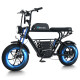 Narrak Electric Bike for Adults,1100W Peak Motor 16"x 4.0 Fat Tires 28MPH E-Bike, 48V Removable Battery Dirt Bike, Dual Suspension & Brakes Motorcycle, 7-Speed