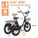 Narrak 350W Step-Thru Folding Electric Trike (Black)