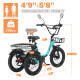 Narrak 350W Step-Thru Folding Electric Trike (Green) Narrak 350W Step-Thru Folding Electric Trike (Green)