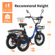 Narrak 350W Step-Thru Folding Electric Trike (Blue) Narrak 350W Step-Thru Folding Electric Trike (Blue)