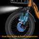 Narrak 350W Step-Thru Folding Electric Trike (Orange)