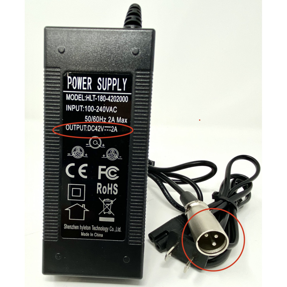 36V charger 3 pins for S119/S109 City Bike