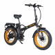 Narrak 48V 750W 13AH 20"x4.0 Fat Tire Step-Over Folding Electric Bicycle (Color: Orange)