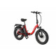 Narrak 48V 750W 13AH 20"x4.0 Fat Tire Step-Thru Folding Electric Bicycle (Color: RED)