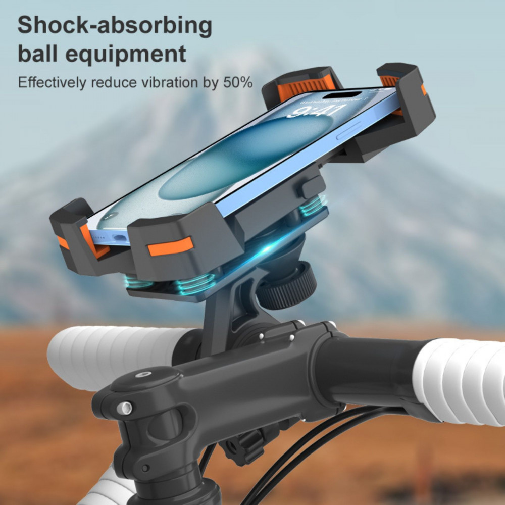 Bike Phone Mount Holder (Color: Black)