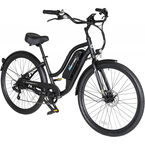 Narrak 36V 350W 10.4AH 27"x1.95 - Iconic Step Through Beach Cruiser Electric Bicycle (Color: Black) Narrak 36V 350W 10.4AH 27"x1.95 - Iconic Step Through Beach Cruiser Electric Bicycle (Color: Black)