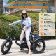 Narrak 48V 750W13AH 20"x4.0 Fat Tire Folding Electric Tricycle ( Model: S180-Black)