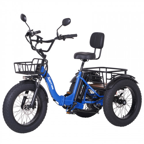 Narrak Folding Electric Tricycle (Color: Blue) Narrak Folding Electric Tricycle (Color: Blue)