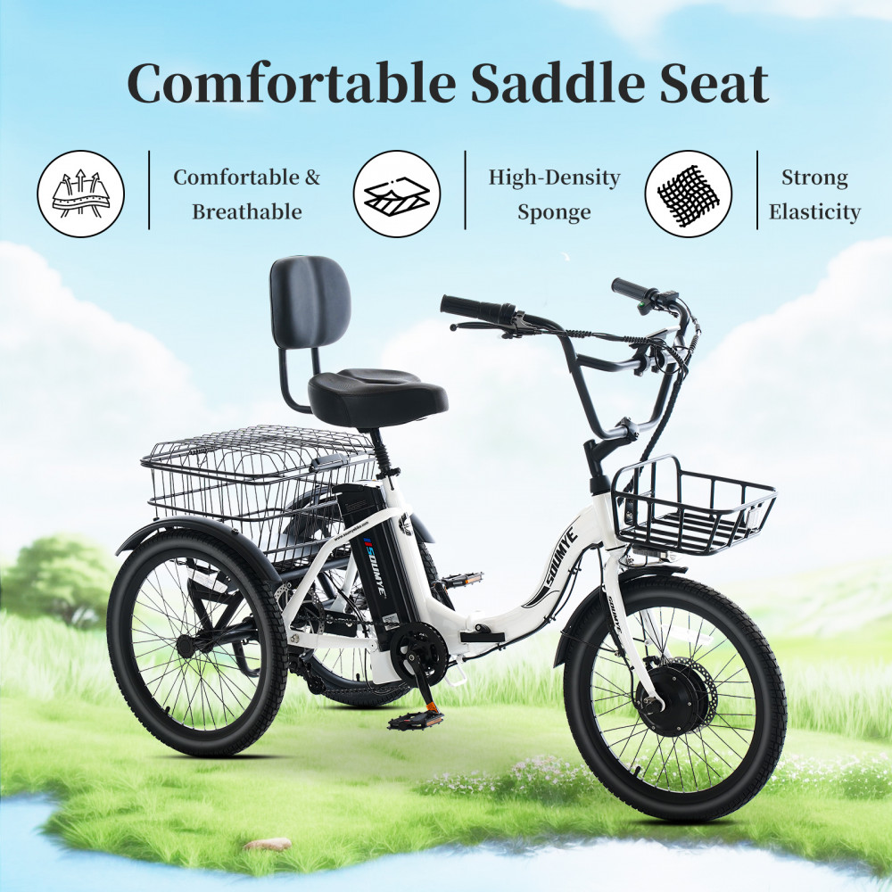 Bike Seat with Backrest for S180, S186, S127 Bike Seat with Backrest for S180, S186, S127