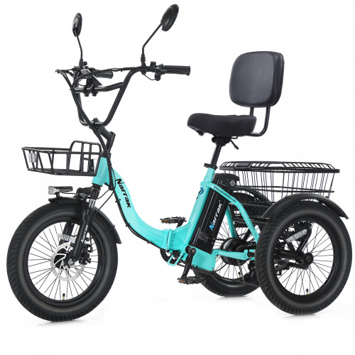 Narrak 500W Step-Thru Folding Electric Trike (Green)