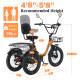 Narrak 500W Step-Thru Folding Electric Trike (Orange)
