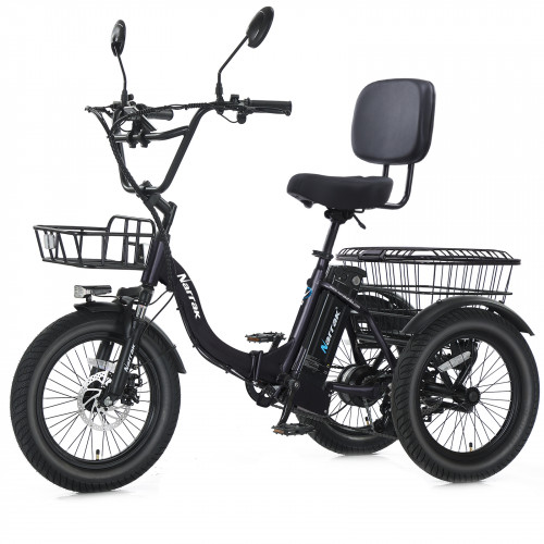 Narrak 500W Step-Thru Folding Electric Trike (Black)
