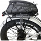 Rear Bike Rack Bag/Bike Panniers Waterproof Bicycle Ebike Saddle Bag Cycling Pannier Trunk Carrier with Reflector & Adjustable Cord